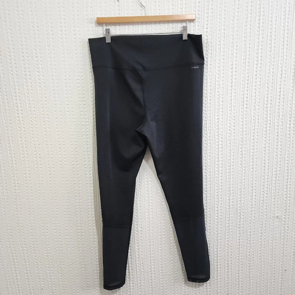 adidas Design 2 Move High Rise Logo Tights Black Size X-Large - Picture 3 of 12